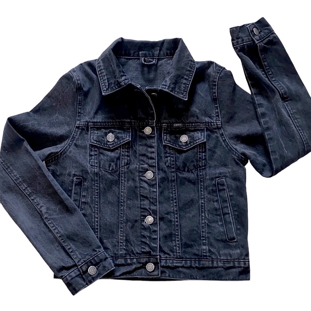 Straight to Hell Women’s Outsider Black denim Jacket. Size S